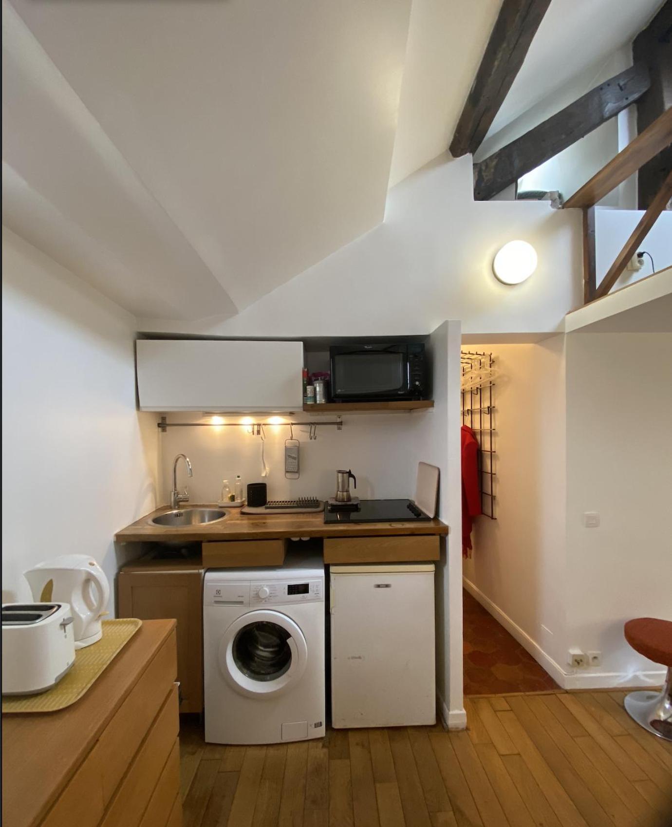 Marais Studio With Mezzanine Paris Extérieur photo