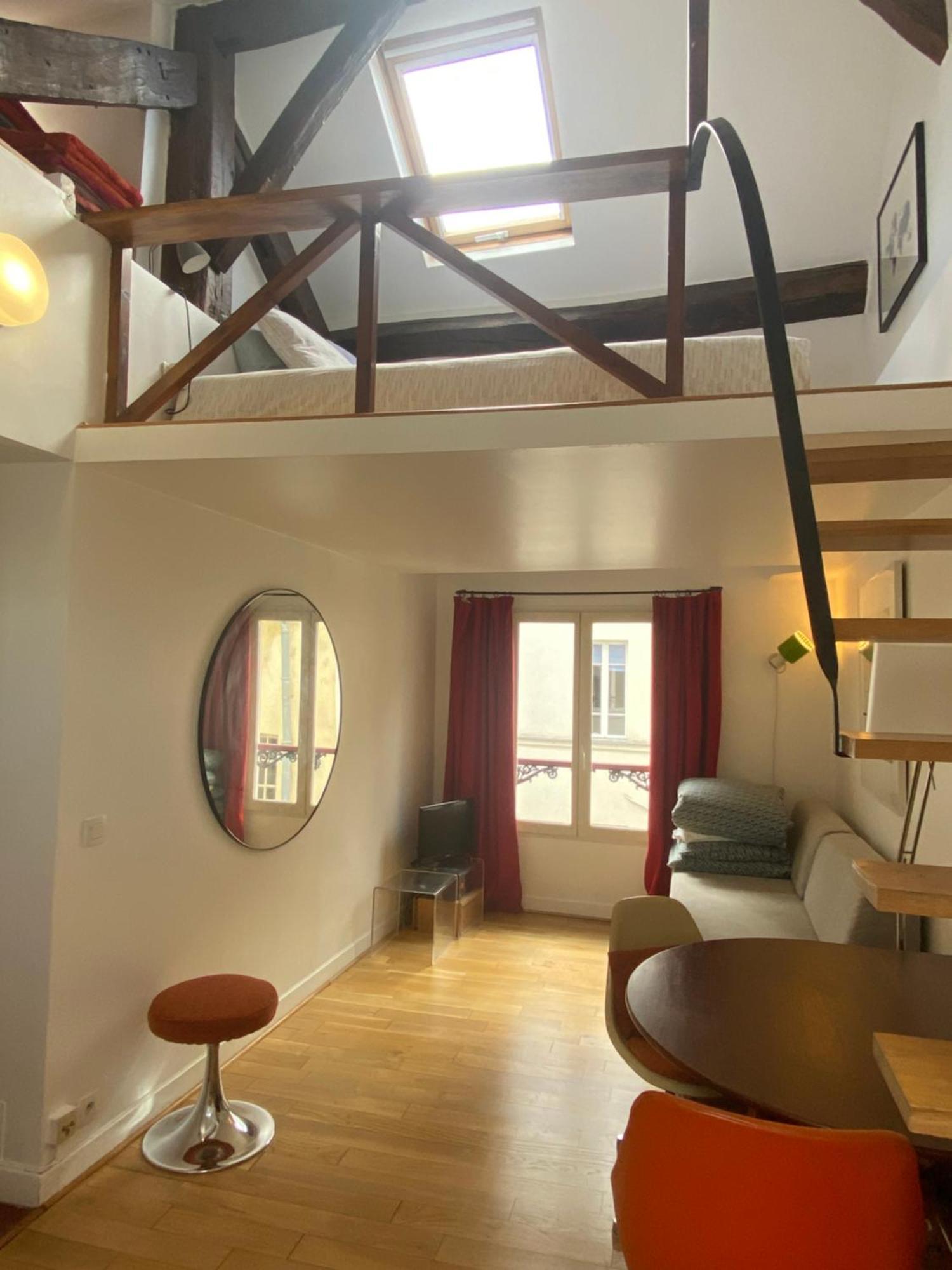 Marais Studio With Mezzanine Paris Extérieur photo